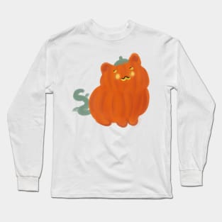 pumpkin cat Long Sleeve T-Shirt